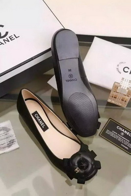 CHANEL Shallow mouth flat shoes Women--132